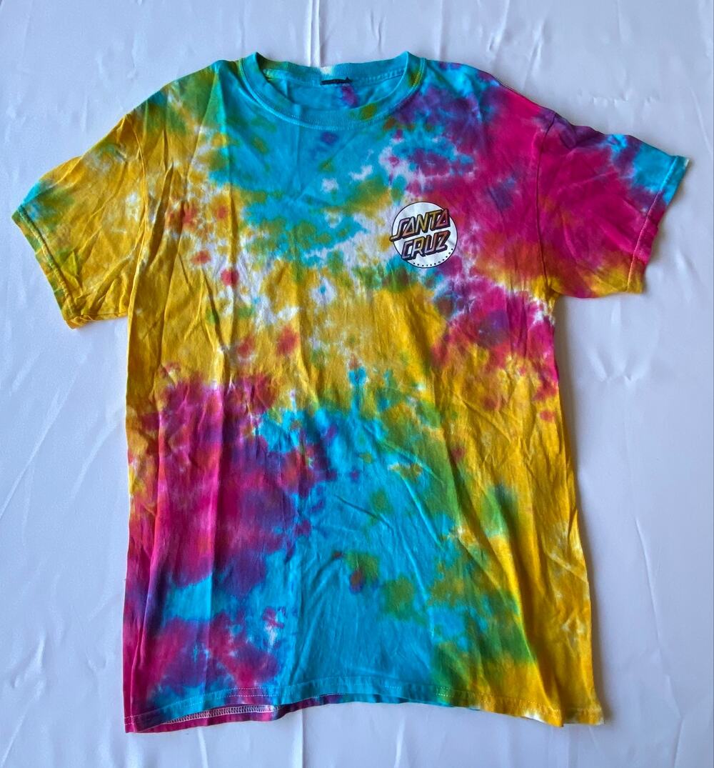 Santa Cruz Skateboards Tie-Dye Graphic Tee — Size S/M